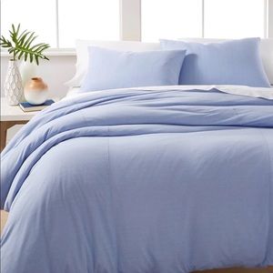 Calvin Klein KING Modern Cotton Ray duvet cover periwinkle blue